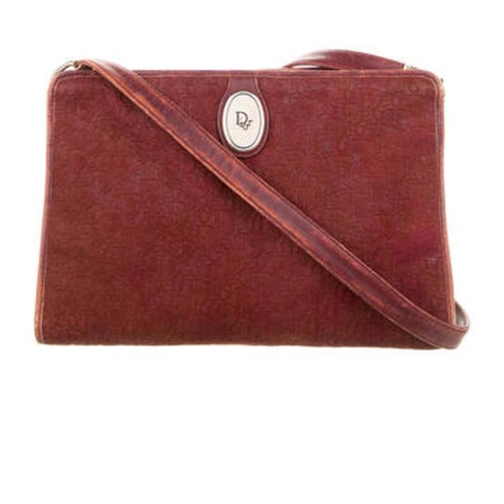 extremely rare burgundy red suede dior bag envelope satchel crossbody purse